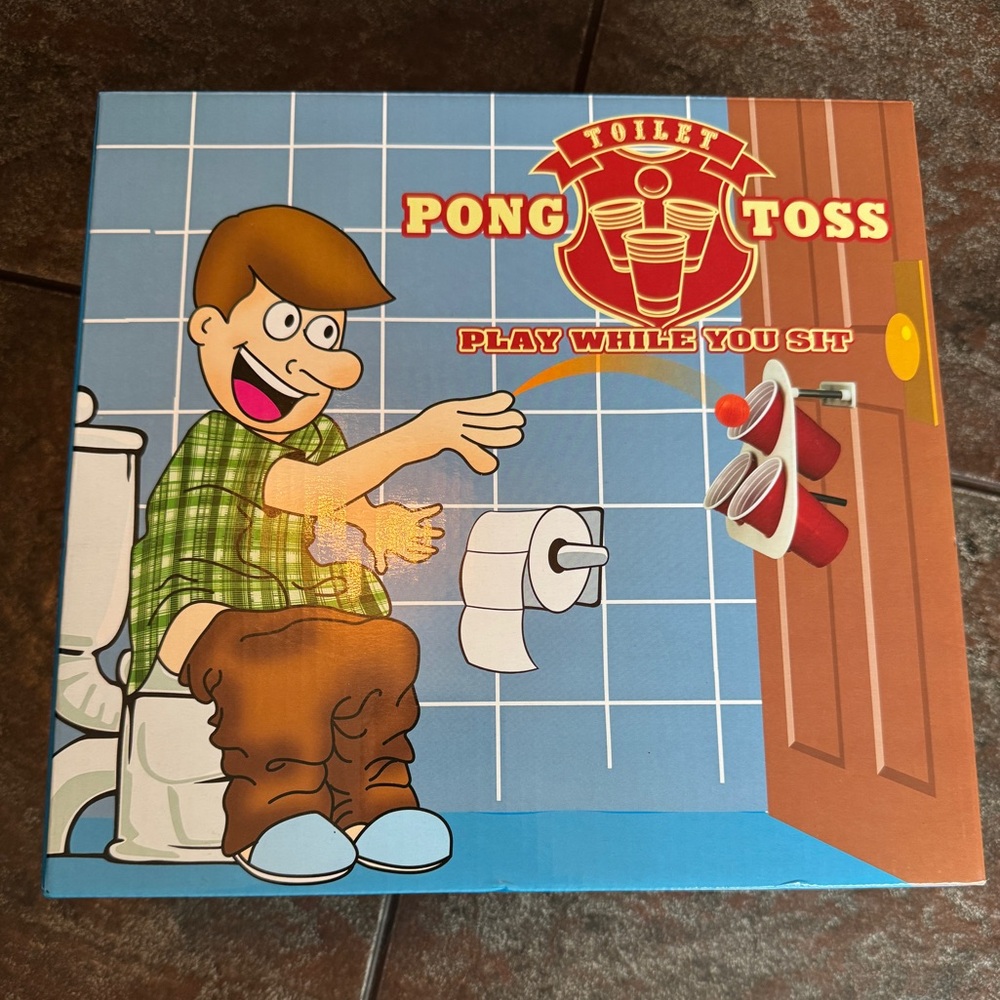 Pong Toss Toilet Game